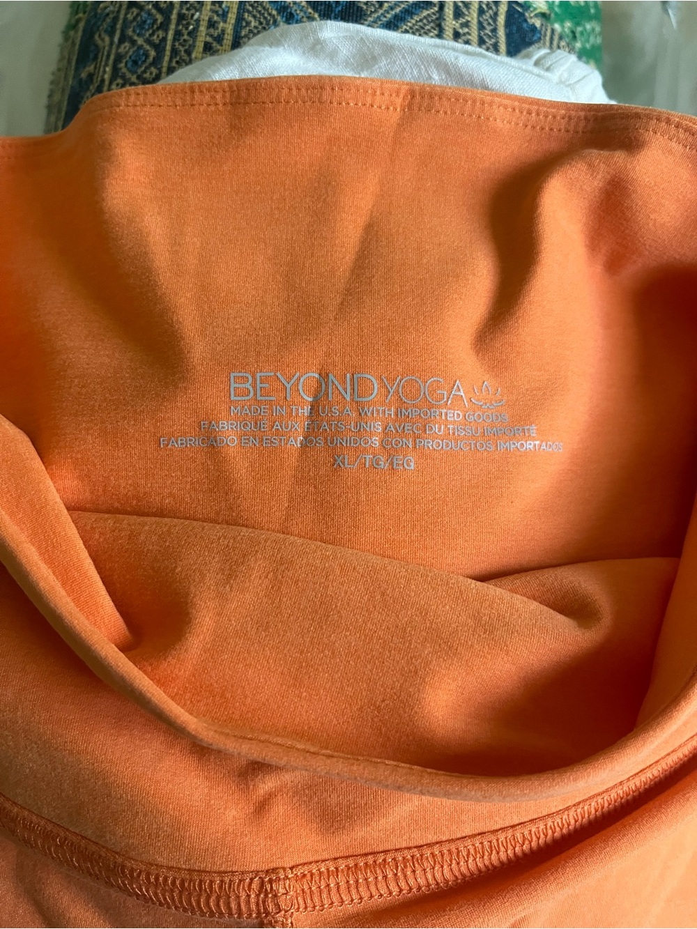 Beyond Yoga Womens XL  Orange Stretch Leggings - Picture 4 of 4